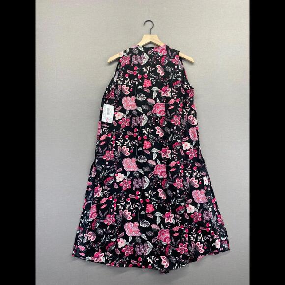 LulaRoe Womens Black Floral Vest Maxi Pink Flowers Sleeveless NWT Size Small - Picture 10 of 11